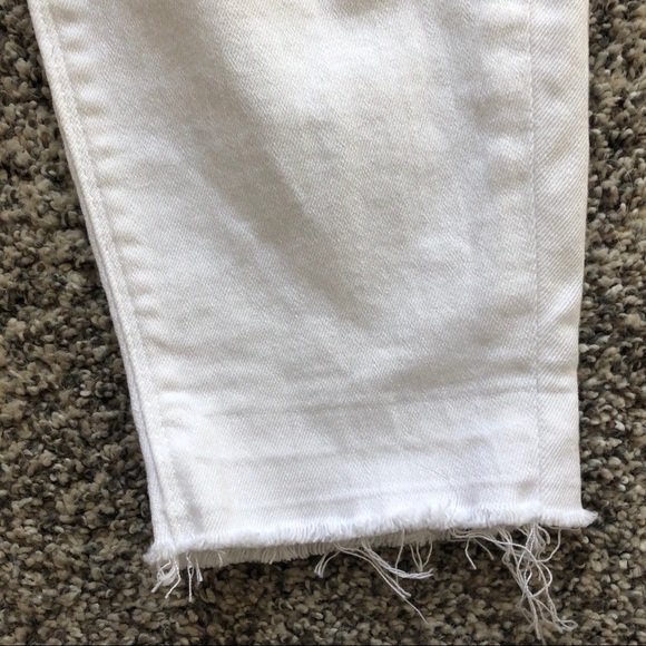 EXPRESS WHITE CROP DISTRESSED DENIM - Picture 4 of 6